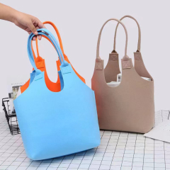 Reusable Grocery Felt Handbag Shoulder Bag Luxury Souvenir fashion Felt Shopping Bag