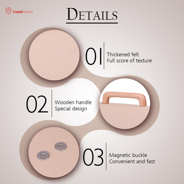 custom logo classic simple travel zipper pouch promotional gifts beauty makeup storage clutch small felt bag