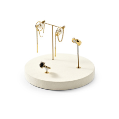 FADELI Original DIY Beige Microfiber Jewelry Display Set Light Luxury Earrings Rings Jewelry Counter Display Props