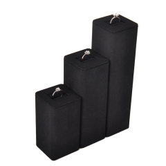 FADELI Deluxe Customized Microfiber Jewelry Rack Set Store Use Display Stand for Rings Earrings Necklaces