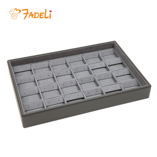 FADELI Wholesale Jewelry Tray Custom DIY Necklace Ring Earring Holder Jewelry Display Tray Sets