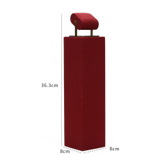 FADELI Luxurious Wine Red Ultra-fine Jewelry Display Props Necklace Ring Bracelet Display Stand Window Jewelry Rack Metal Jewelry Stand