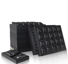 FADELI JINSKY Leather Jewelry Display Trays Jewellery Bespoke Tray Ring Bracelet Bangle Pendant Organizer Trays Stackable
