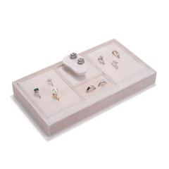 FADELI Magnet Jewelry Display Trays Showcase Holder Closet Dresser Drawer Organizer Ring Earring Stackable Velvet Jewelry Trays