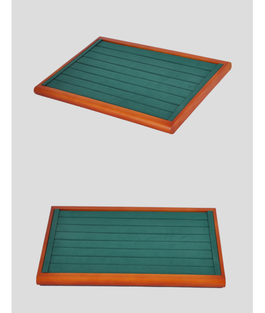 FADELI Wholesale Custom Wooden Grain Tray for Pendant Ring Bracelet Display Stackable Jewelry Tray