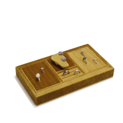 FADELI Magnet Jewelry Display Trays Showcase Holder Closet Dresser Drawer Organizer Ring Earring Stackable Velvet Jewelry Trays