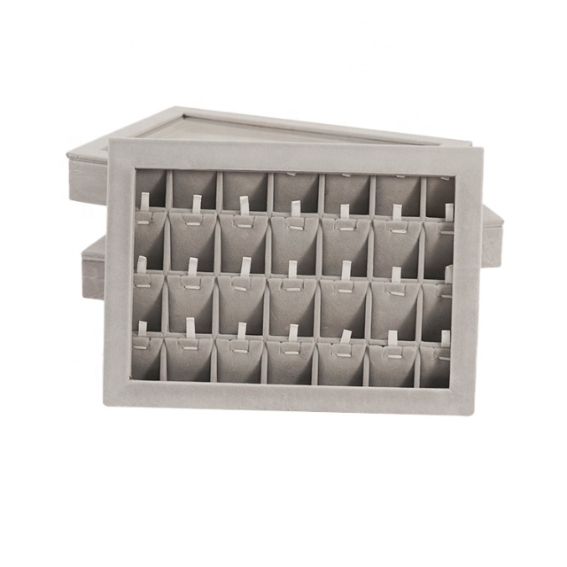 FADELI Custom Velvet + Acrylic Trays Available for Men's Watches and Rings Jewelry Women Jewelry Display Tray Set