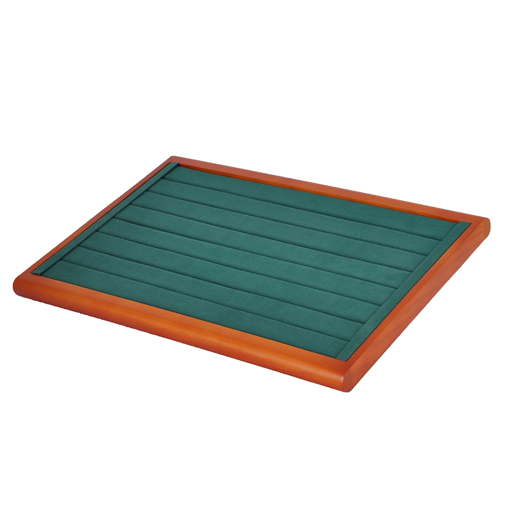 FADELI Wholesale Custom Wooden Grain Tray for Pendant Ring Bracelet Display Stackable Jewelry Tray