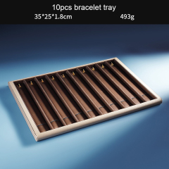 FADELI Fancy Jewelry Display Props Leather Jewelry Trays Counter Windows Storage Jewelry Racks Necklace Stud Earrings Display Plates