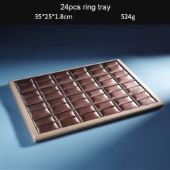 FADELI Fancy Jewelry Display Props Leather Jewelry Trays Counter Windows Storage Jewelry Racks Necklace Stud Earrings Display Plates