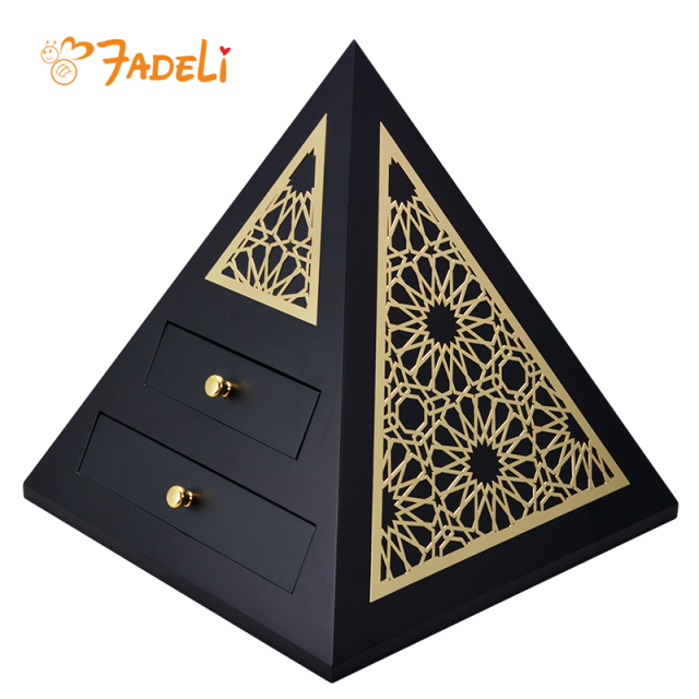 FADELI Triangle Wood Boxes Pyramid Cabinet Humidor Cigar Boxes Wholesale