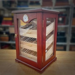 FADELI Luxury Large Capacity Commercial Wood Cigar Showcase Rack Display Humidors Humidifier Cigar Cabinet for 125 Cigars