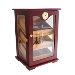 FADELI Luxury Large Capacity Commercial Wood Cigar Showcase Rack Display Humidors Humidifier Cigar Cabinet for 125 Cigars