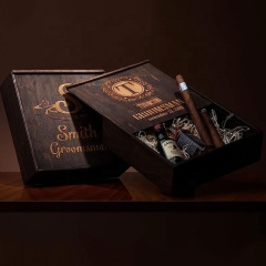 FADELI Custom Wooden Boxes Rustic Wood Cigar Box With Sliding Lid Humidor Cigar Box Cigar Case