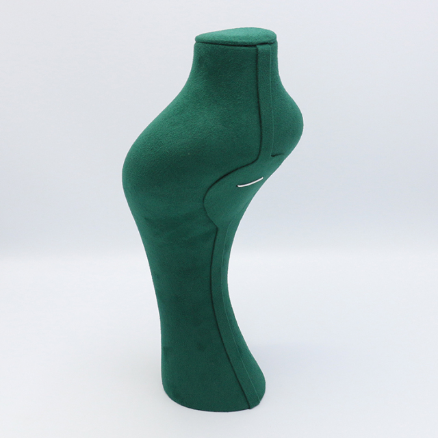 Factory Wholesale Custom Logo Dark Green Jewelry Display Necklace Stand