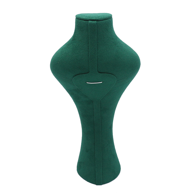 Factory Wholesale Custom Logo Dark Green Jewelry Display Necklace Stand