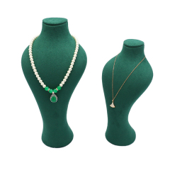 Factory Wholesale Custom Logo Dark Green Jewelry Display Necklace Stand