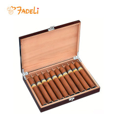 FADELI Humidor Cigar Box Wooden Paint with Grooves Inside Natural Cedar Wood Luxury Custom Box Gift