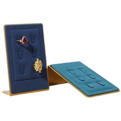 FADELI New Factory Customized Microfiber Jewelry Holder Jewelry Display Prop Metal Ring Display Stand