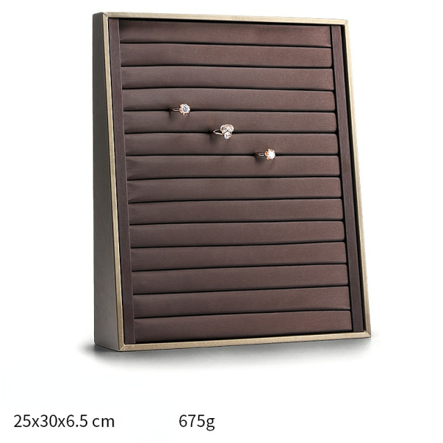 FADELI New PU Leather Jewelry Display Tray for Ring Bracelet Earring Necklace Jewelry Storage Jewelry Display Props