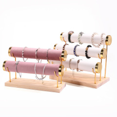 FADELI Factory Customized Jewelry Display Stand for Watch Necklace Bangle Bracelet Organizer Metal Jewelry Display Stand 3-layer