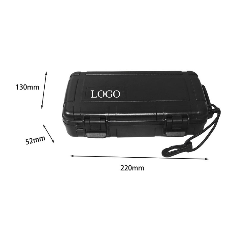 FADELI Portable Cigar Box Waterproof Small Tool Equipment Protective Plastic Case Hard Foam Humidors Used to Hold Cigars