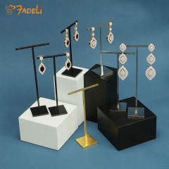 FADELI New T-shaped Metal Jewelry Display Stands for Earrings Earring Display Stand Earring Holder