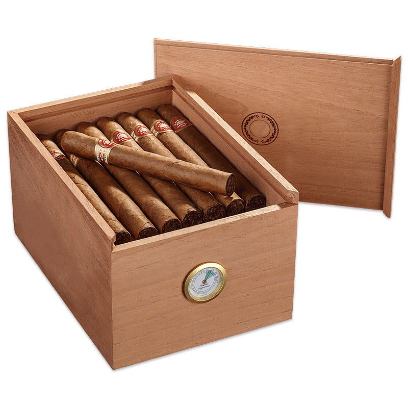 FADELI Customizable Cigar Box 10-Cigars Capacity Portable Travel Humidor Frosted Plastic Cigar Storage Case Gift Box
