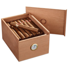 FADELI Customizable Cigar Box 10-Cigars Capacity Portable Travel Humidor Frosted Plastic Cigar Storage Case Gift Box