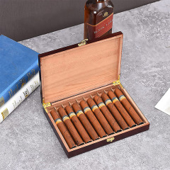 FADELI Humidor Cigar Box Wooden Paint with Grooves Inside Natural Cedar Wood Luxury Custom Box Gift