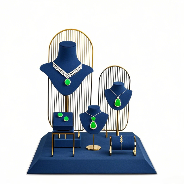 Luxury Jewelry Display Factory Design Display Cabinet Set Jewelry Store Cabinets