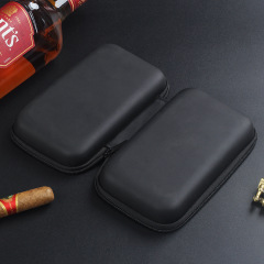 FADELI Customized Cigar Box Travel Leather EVA Cigar Holder 8 Cigars Capacity Carrying Case Humidors With Custom Logo