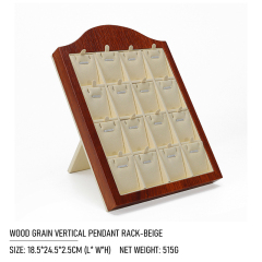 FADELI Factory Customized Wooden Frame Microfiber Earring Display Stand Ring Display Stand Pendant Display Trays Racks Holder