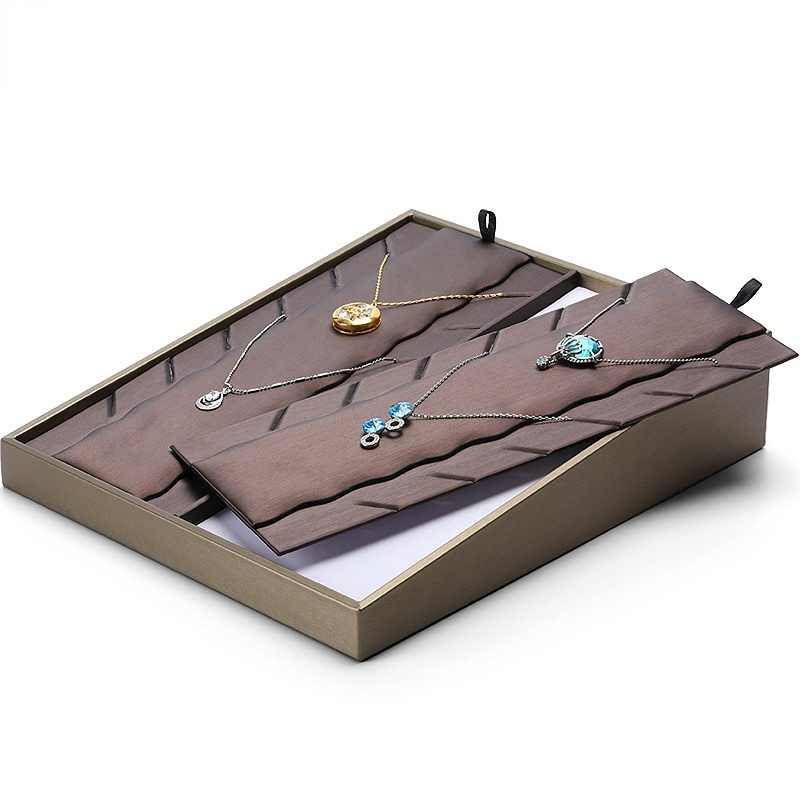New PU Leather Jewelry Display Tray for Ring Bracelet Earring Necklace Jewelry Storage Jewelry Display Props