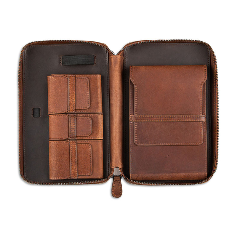 FADELI Leather Cigar Case Portable Travel Cigar Box Humidor Waterproof Cigar Bag Custom Logo Wholesale