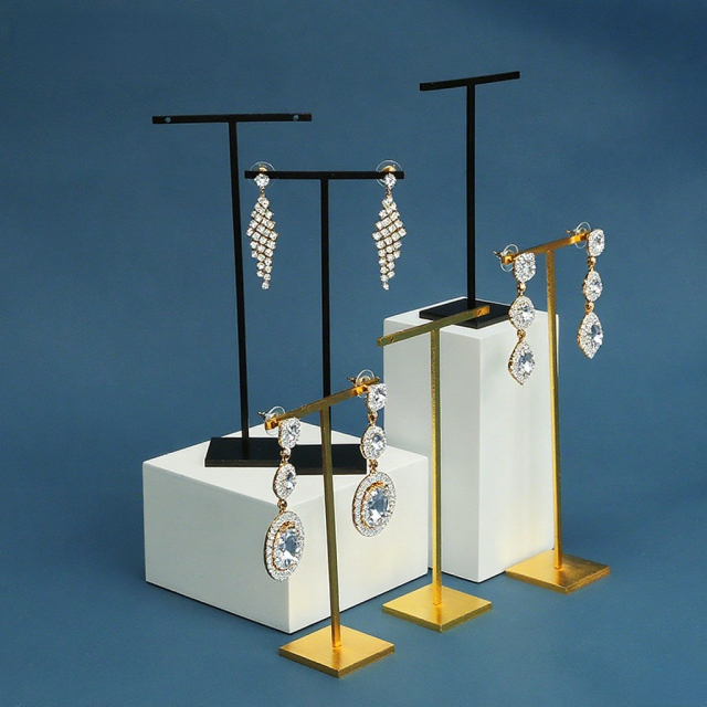 FADELI New T-shaped Metal Jewelry Display Stands for Earrings Earring Display Stand Earring Holder