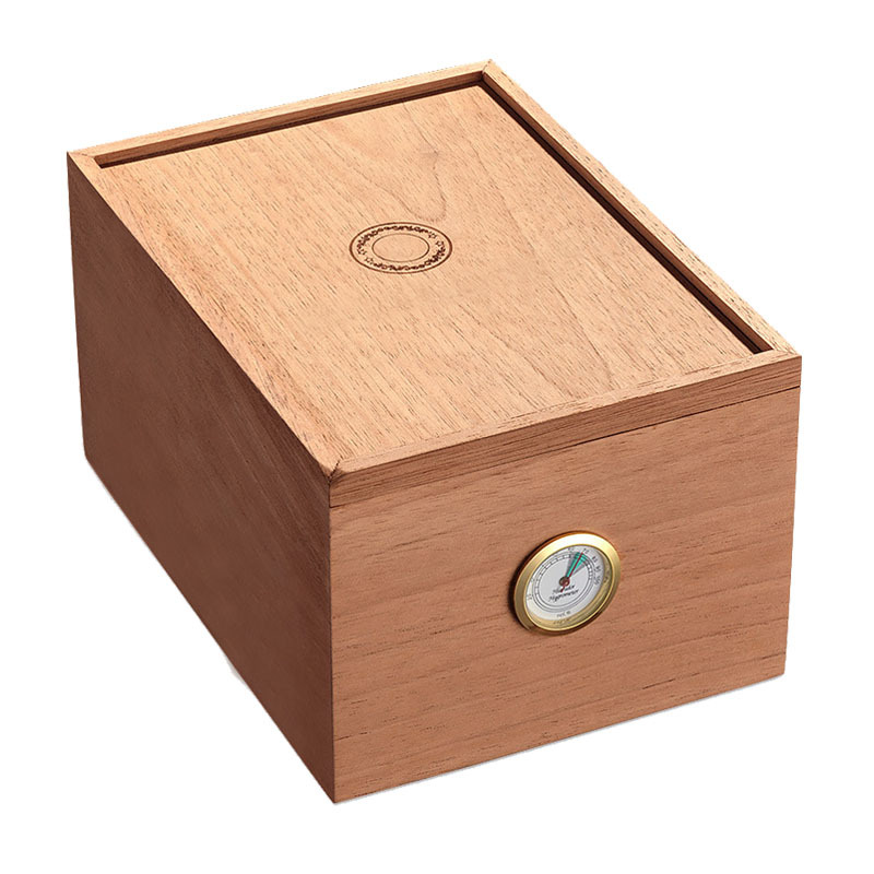 FADELI Customizable Cigar Box 10-Cigars Capacity Portable Travel Humidor Frosted Plastic Cigar Storage Case Gift Box