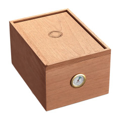 FADELI Customizable Cigar Box 10-Cigars Capacity Portable Travel Humidor Frosted Plastic Cigar Storage Case Gift Box