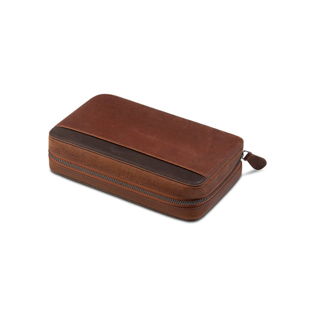 FADELI Leather Cigar Case Portable Travel Cigar Box Humidor Waterproof Cigar Bag Custom Logo Wholesale