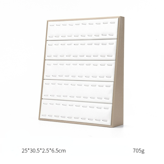 FADELI New PU Leather Jewelry Display Tray for Ring Bracelet Earring Necklace Jewelry Storage Jewelry Display Props