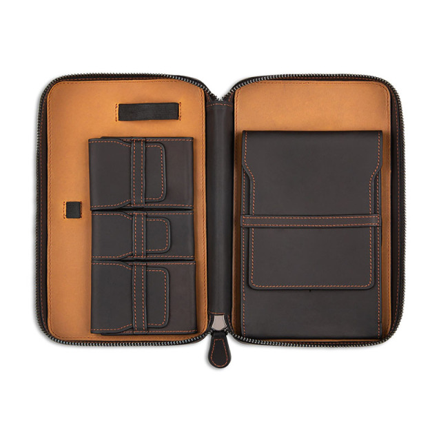 FADELI Leather Cigar Case Portable Travel Cigar Box Humidor Waterproof Cigar Bag Custom Logo Wholesale