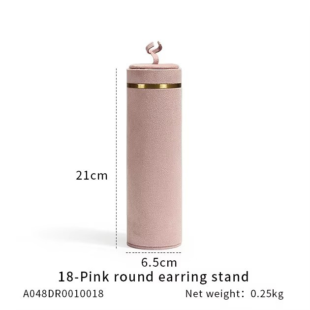 FADELI Factory-customized Suede Leather Jewelry Display Stand for Necklace Bracelet Ring Metal Jewelry Display Props