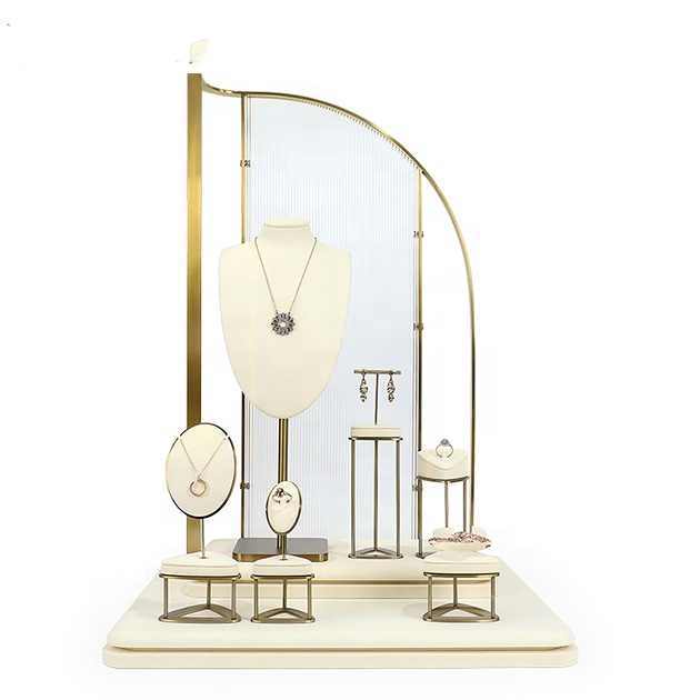 Fashion Professional Jewelry Display Stand, Luxury Jewelry Display Stand Set for Jewelry Stores