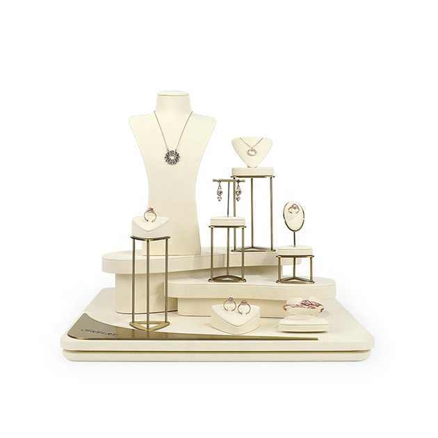 Fashion Professional Jewelry Display Stand, Luxury Jewelry Display Stand Set for Jewelry Stores