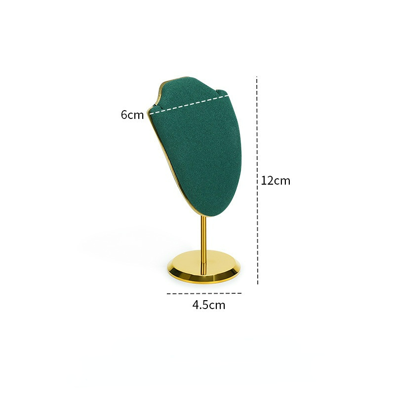 FADELI New Metal Microfiber Jewelry Display Stand Holder Jewelry Display Prop Necklace Display Rack