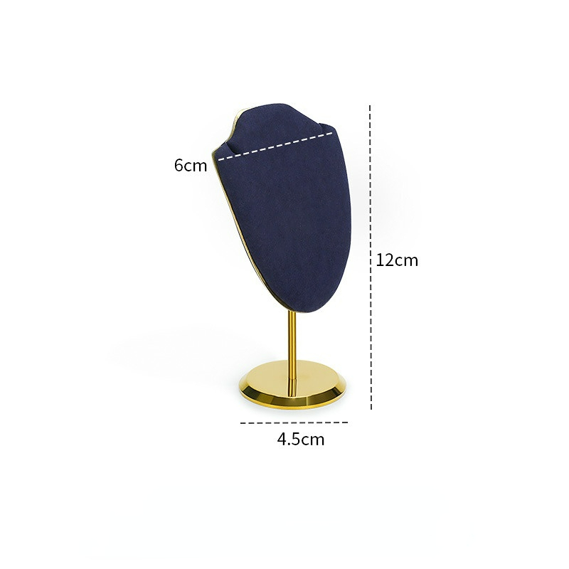 FADELI New Metal Microfiber Jewelry Display Stand Holder Jewelry Display Prop Necklace Display Rack
