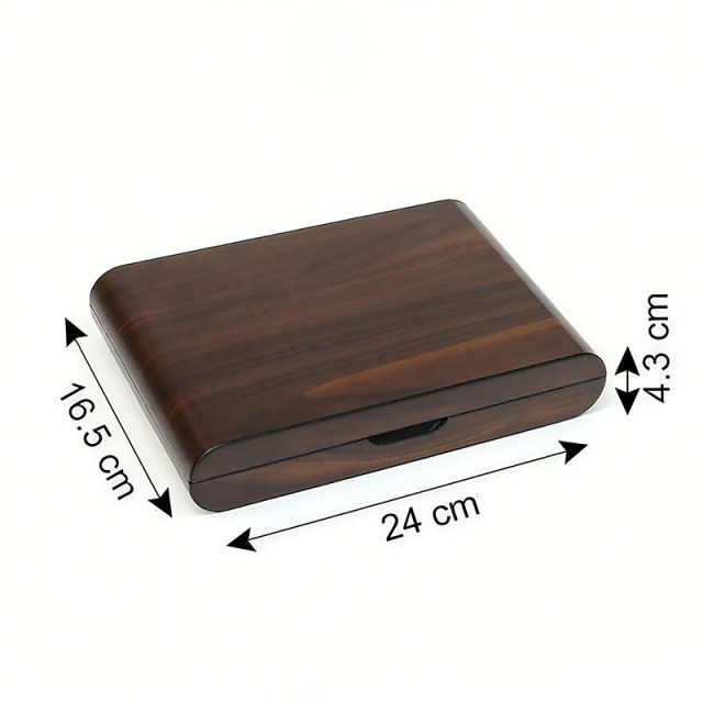 FADELI Custom Cigar Box Cedar Wooden Box Cigarette Case Cigar Humidor with Humidifier