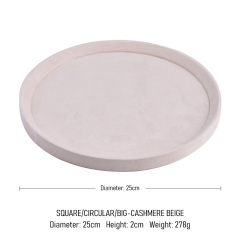 FADELI New Velvet Jewelry Display Tray Round Oval-shaped Jewelry Organizer Rack Holder for Necklace Chain Ring Earrings Bracelet