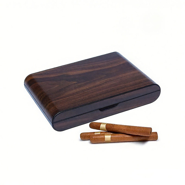FADELI Custom Cigar Box Cedar Wooden Box Cigarette Case Cigar Humidor with Humidifier
