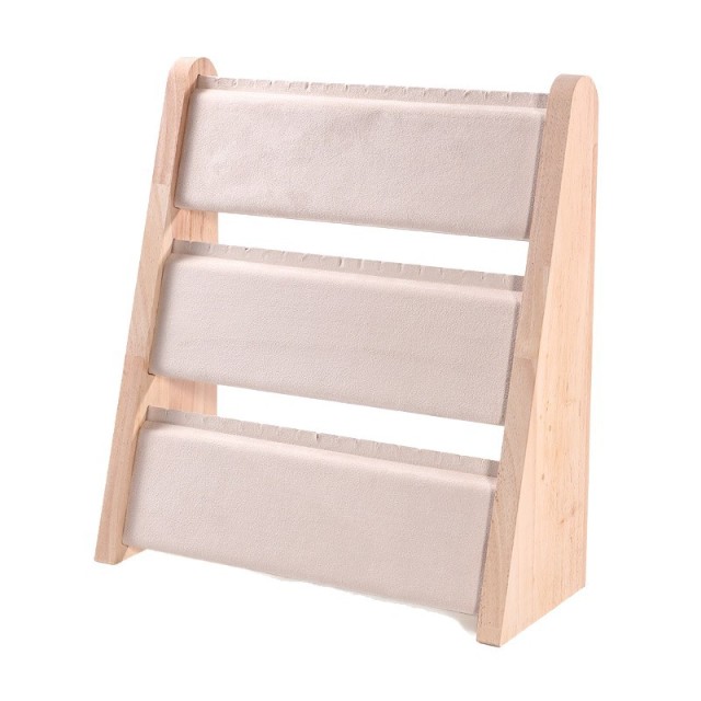 FADELI Factory-customized Three-Layer Solid Wood Necklaces Bracelets Jewelry Display Stand Jewelry Display Props